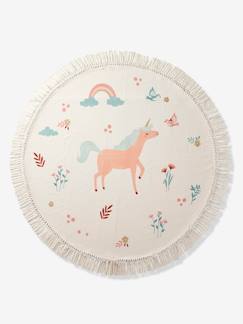 Tapis rond Licorne à pompons  - vertbaudet enfant