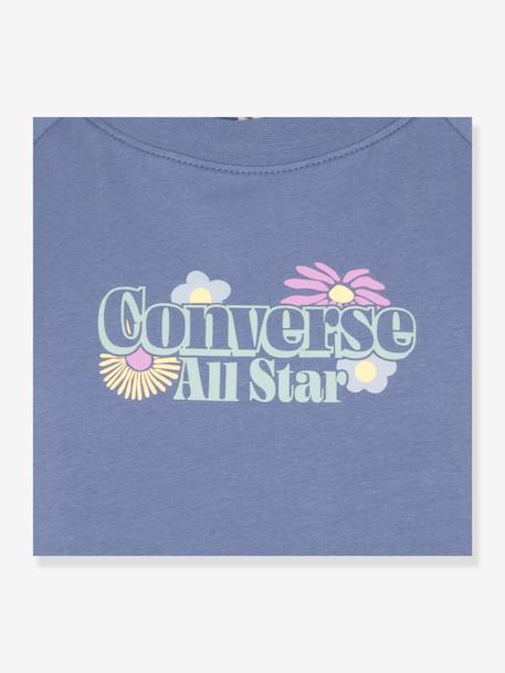 T-shirt fleurs fille CONVERSE gris ardoise 3 - vertbaudet enfant 