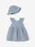 Ensemble robe et bob naissance en gaze de coton bleu chambray 1 - vertbaudet enfant 