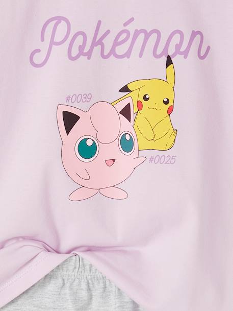 Pyjashort bicolore fille Pokemon® Lavande/gris chiné 6 - vertbaudet enfant 