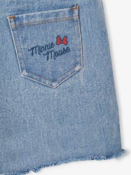 Short fille Disney® Minnie en denim brodé denim brut 5 - vertbaudet enfant 