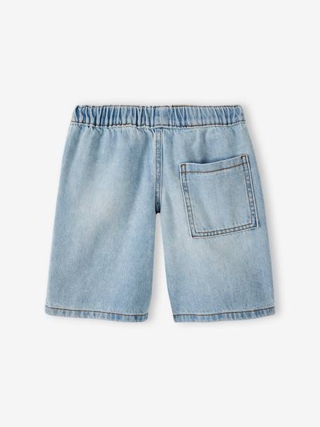 Bermuda en jean facile à enfiler garçon double stone+stone 7 - vertbaudet enfant 