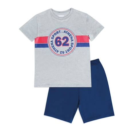 Garçon-ATHENA Pyjama court col rond  Sport 62 Gris Garçon