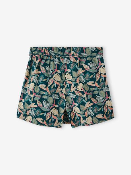 Jupe-short imprimée fille orange imprimé+vert sapin 5 - vertbaudet enfant 