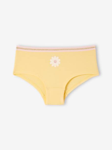 Lot de 7 shorties fleurs fille en coton bio rose 2 - vertbaudet enfant 