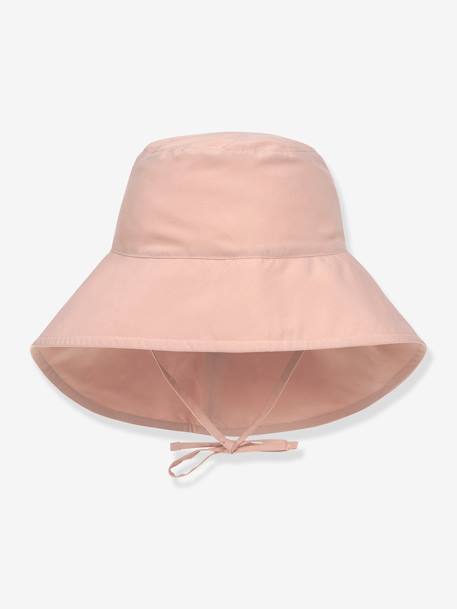 Chapeau de soleil protège nuque anti-UV LÄSSIG écru+rose poudré+vert 4 - vertbaudet enfant 