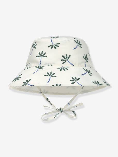 Chapeau anti-UV réversible LÄSSIG blanc imprimé+bleu imprimé+multicolore+rayé blanc 1 - vertbaudet enfant 