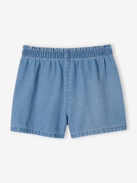 Short en denim léger fille facile à enfiler stone 2 - vertbaudet enfant 