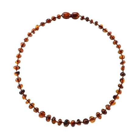 Collier d'ambre - Bébé/Nourrisson -Cognac -Soulage les poussées dentaires -Pierres naturelles -Idée cadeau -Puériculture - Bienfaits MARRON 1 - vertbaudet enfant 