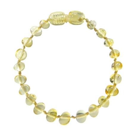 Bracelet d'ambre - Bébé/Nourrisson - Lemon -Soulage les poussées dentaires -Pierres naturelles -Idée cadeau -Puériculture - Bienfait JAUNE 1 - vertbaudet enfant 