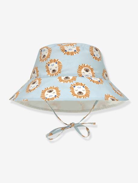 Chapeau anti-UV réversible LÄSSIG blanc imprimé+bleu imprimé+multicolore+rayé blanc 6 - vertbaudet enfant 