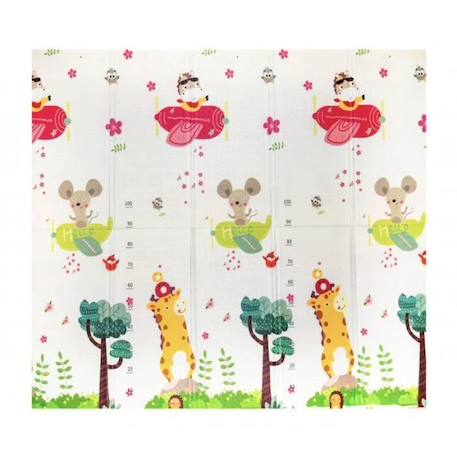 Tapis d éveil Pliable Réversible Bébé Licorne & Animaux - 180 x 200 cm - Géant - Kidolo BLANC 2 - vertbaudet enfant 