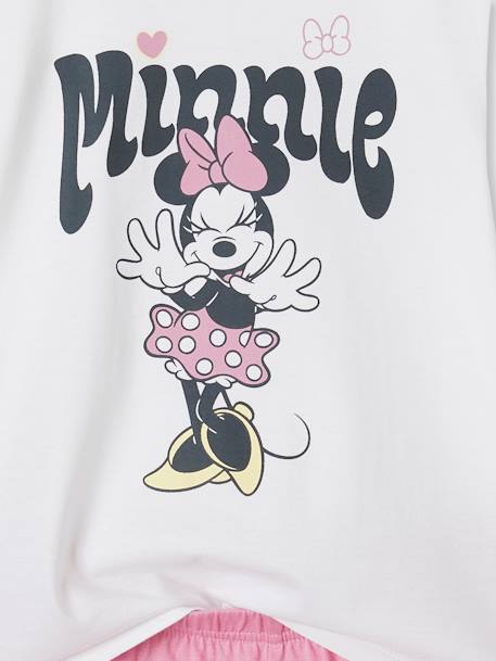 Pyjashort bicolore fille Disney® Minnie Blanc/rose 5 - vertbaudet enfant 