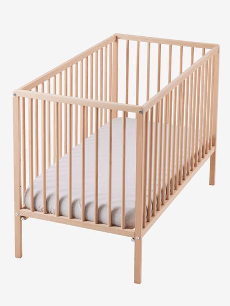 Lit bébé Cocoon blanc+bois+noir 3 - vertbaudet enfant 