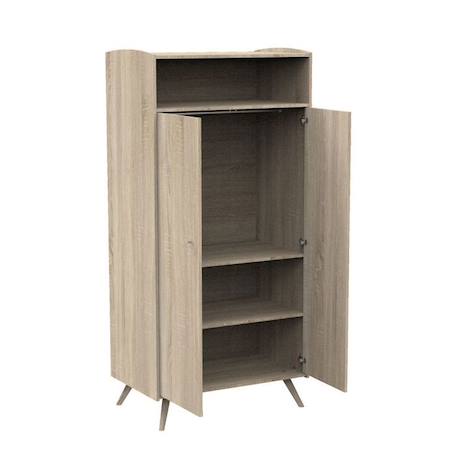 Armoire 2 portes, 1 niche Access Bois MARRON 3 - vertbaudet enfant 