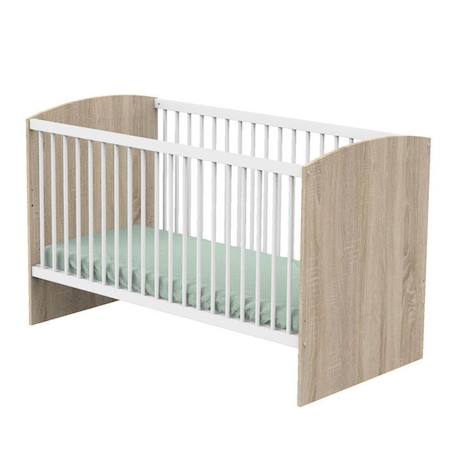 Little Big Bed 140x70 Access Blanc Bois MARRON 1 - vertbaudet enfant 