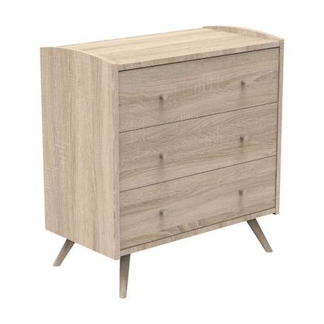 Commode 3 Tiroirs Access Bois MARRON 2 - vertbaudet enfant 