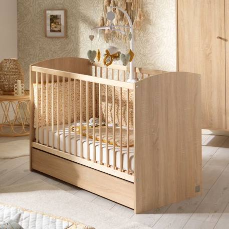 Lit bébé 120x60 Access Bois MARRON 3 - vertbaudet enfant 