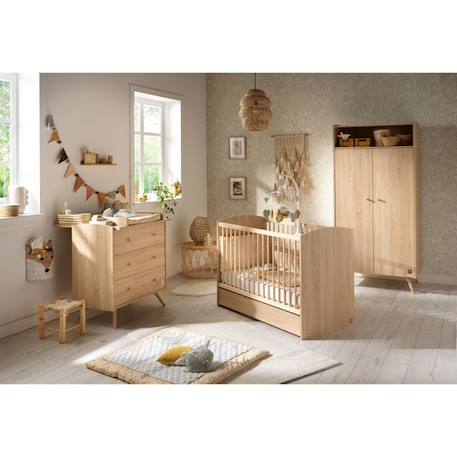 Lit bébé 120x60 Access Bois MARRON 4 - vertbaudet enfant 