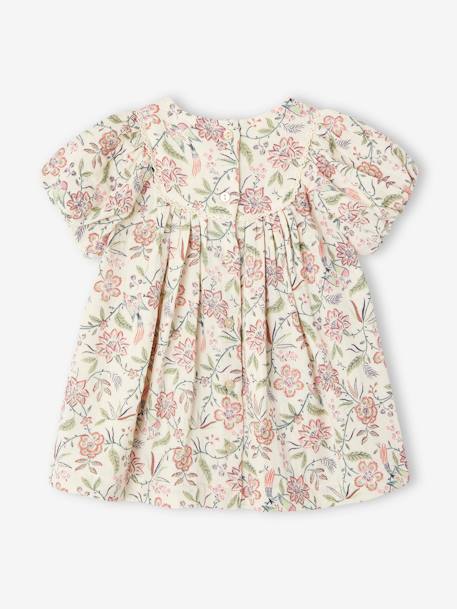 Robe en gaze de coton et son bandeau bébé capsule fête des mères vanille 7 - vertbaudet enfant 