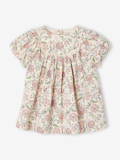 Robe en gaze de coton et son bandeau bébé capsule fête des mères vanille 5 - vertbaudet enfant 