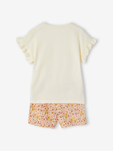 Lot de 2 pyjashorts fruits fille en maille côtelée écru 7 - vertbaudet enfant 