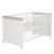 ROBA Lit Bébé Évolutif 70x140 cm - Lucy - Hauteur Ajustable à 3 Niveaux - Convertible en Lit Junior - Blanc Canadien / Effet Bois BLANC 1 - vertbaudet enfant 