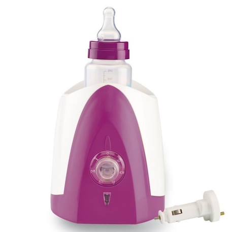 THERMOBABY Chauffe Biberon Blanc et Prune VIOLET 2 - vertbaudet enfant 