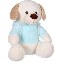 Jouet-Premier âge-Peluches-Chien en peluche - GIPSY - Sweat bleu clair - 40 cm