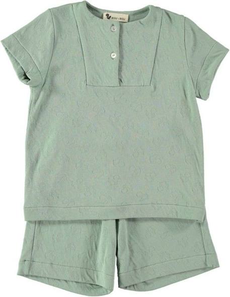 Pyjama enfant Sonio VERT 1 - vertbaudet enfant 