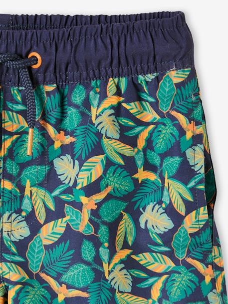 Short de bain imprimé garçon bleu imprimé 3 - vertbaudet enfant 