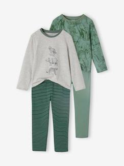 Lot de 2 pyjamas "jungle" garçon  - vertbaudet enfant