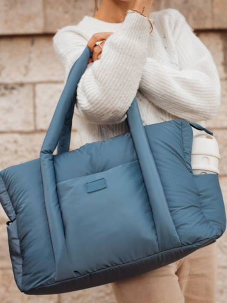 Sac à langer Paris Puffy BEABA Baltic blue+Gazelle 1 - vertbaudet enfant 