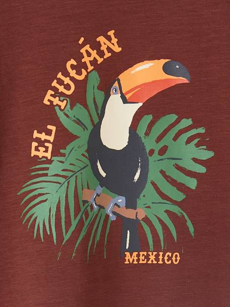 Tee-shirt motif toucan garçon bordeaux 4 - vertbaudet enfant 