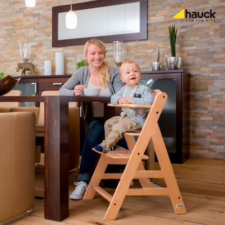 HAUCK Chaise Haute en Bois pour bébé Évolutive Alpha + / Natural BEIGE 4 - vertbaudet enfant 