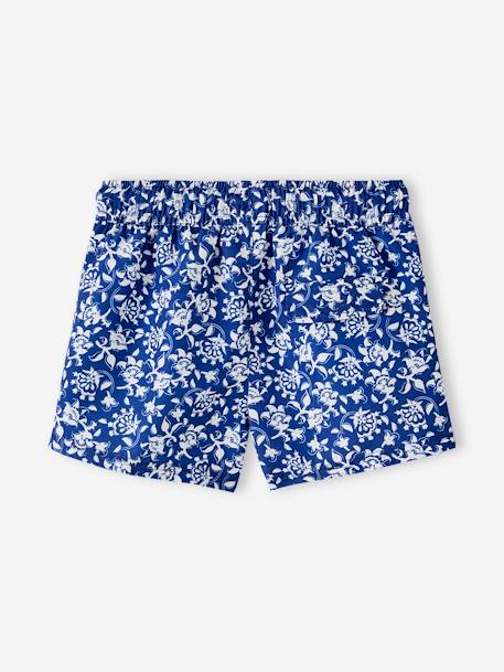 Short de bain imprimé fleurs garçon collection Team Famille bleu imprimé 5 - vertbaudet enfant 