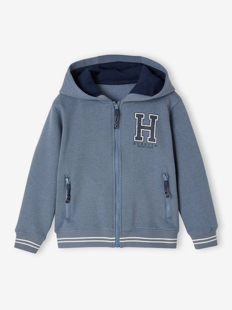 Sweat zippé à capuche sport garçon.  - vertbaudet enfant