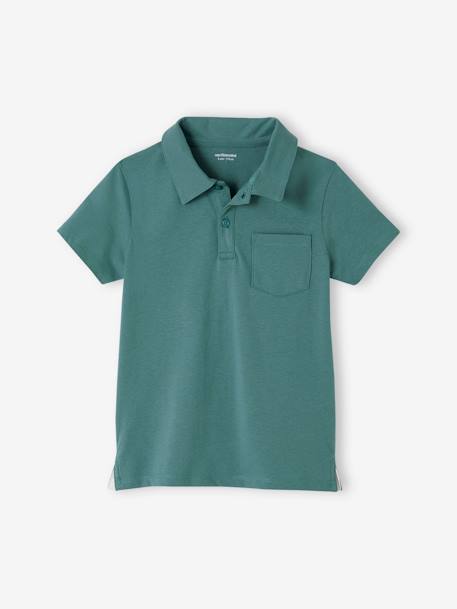 Lot de 2 polos garçon unis manches courtes Lot marine + vert+Lot vert + blanc 8 - vertbaudet enfant 