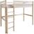 Lit mezzanine Aaron 90x190 cm - Bois massif - Echelle 4 marches - Sommier 12 lattes BEIGE 1 - vertbaudet enfant 