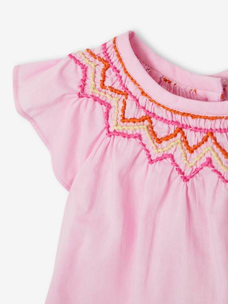 Ensemble blouse, short et bandeau bébé rose 8 - vertbaudet enfant 