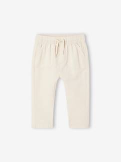 Pantalon léger en lin et coton bébé  - vertbaudet enfant