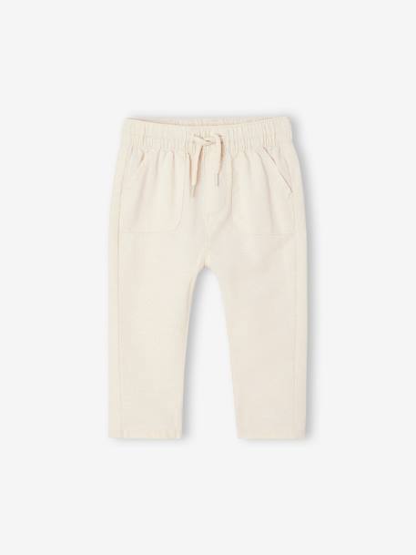 Pantalon léger en lin et coton bébé  - vertbaudet enfant