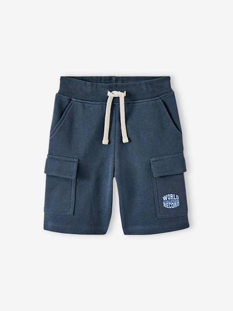 Short sport style battle garçon marine+vert d'eau 1 - vertbaudet enfant 