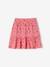 Jupe short motifs fleurs fille écru+rose bonbon 5 - vertbaudet enfant 