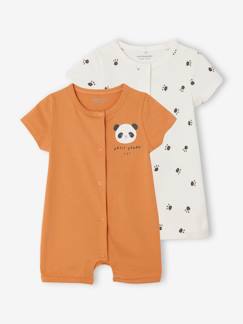 -Lot de 2 combi-shorts naissance