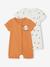 Lot de 2 combi-shorts naissance orange 1 - vertbaudet enfant 