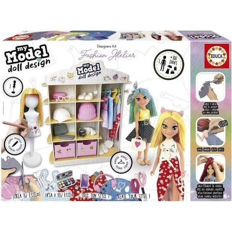 Jeu de mode - EDUCA - My Model - Doll Design - Fashion Atelier BLANC 1 - vertbaudet enfant 