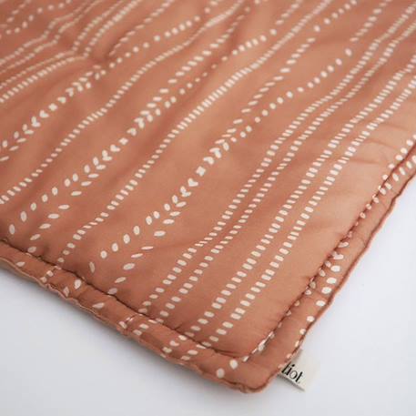 Tapis de repos bébé - NEPO TERRACOTTA - pur coton imprimé à la main ORANGE 3 - vertbaudet enfant 