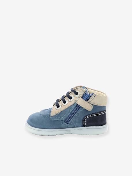 Bottillons cuir bébé Kick Iconic 961610-10-53 KICKERS® bleu 3 - vertbaudet enfant 