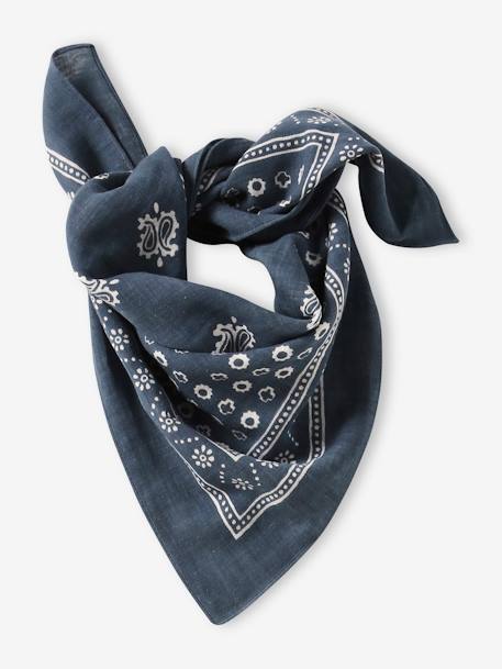 Foulard bandana mixte enfant bleu grisé 2 - vertbaudet enfant 